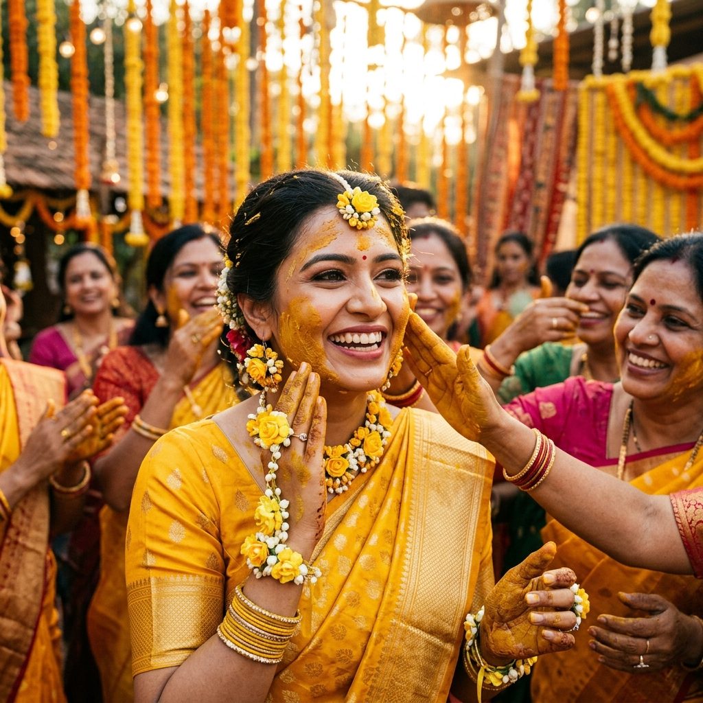 The Science and Symbolism Behind the Indian Haldi Ceremony